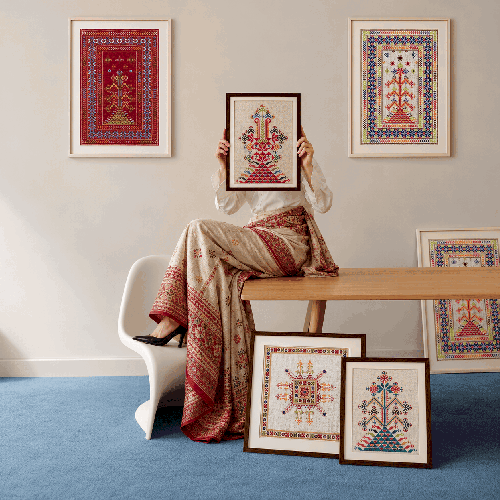 Timeless Indian Embroidery Art | Traditional Handcrafted Wall Decor