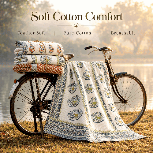 Soft Cotton Comfort | Pure Cotton Floral Printed Bedsheets