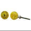 Glass striped knob