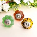 Glass flower knob