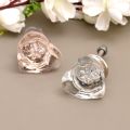 Glass Heart Knobs