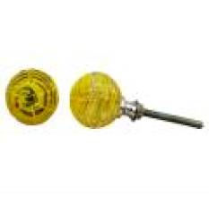 Glass striped knob