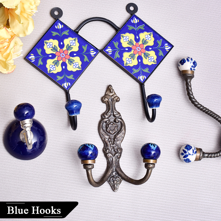 Blue Wall Hooks