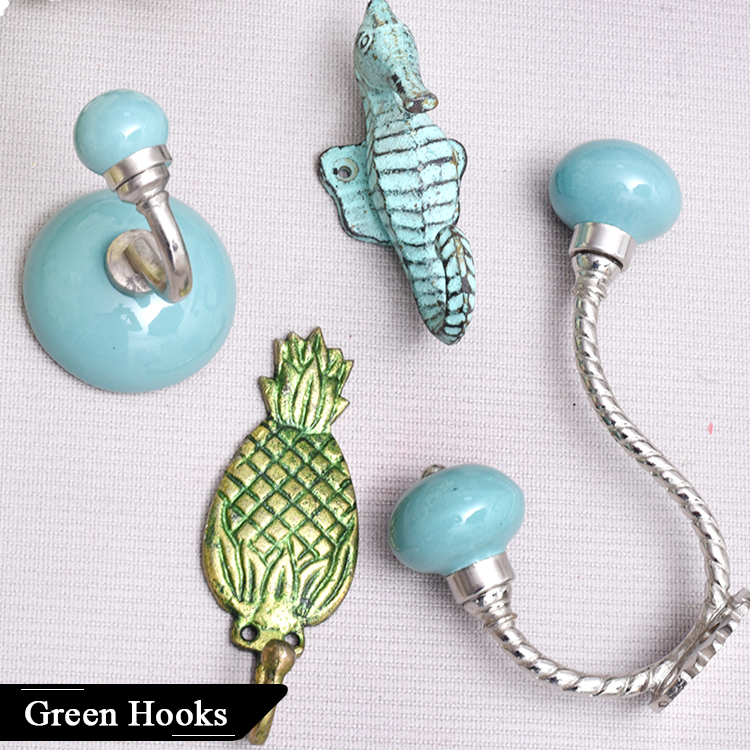 Green Wall Hooks