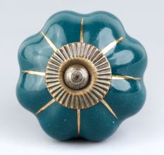 Dark Green Golden Knob
