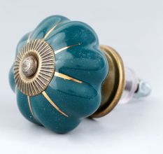Dark Green Golden Knob