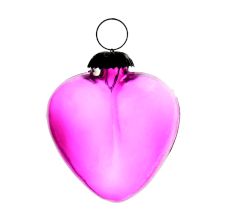 Set Of 4 Piece Purple Heart Shape Christmas Hanging