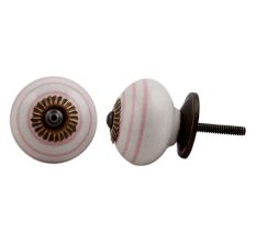 Pink Stripe Knob