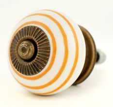 Mustard Stripe Cabinet Knob
