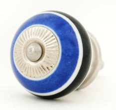 Mixed Color Striped Dresser Knob