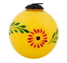 Set Of 3 piece Yellow Round Flower Christmas Hanging