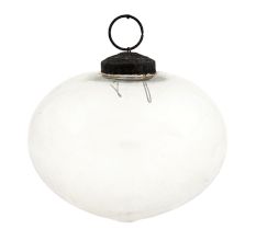 Set Of 4 piece Clear Turnip Christmas Hanging