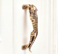 1 Piece Golden Jaguar Brass Door Cabinet Handle
