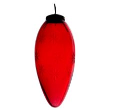 Set Of 1 piece Daikon Red Star Cut Christmas Hanging