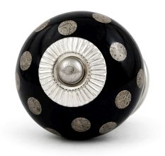 Silver Dot Ceramic Dresser Knobs Online