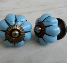 Sky Blue Black Knob