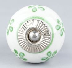 Pea Green Flower Knob