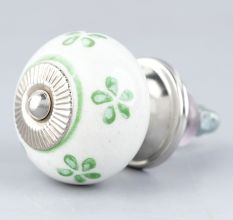 Pea Green Flower Knob
