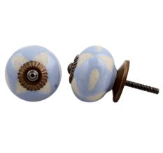 Slate Blue Etched Ceramic Knob-11