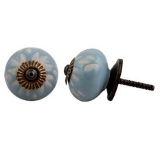 Grey Etched Ceramic Knob 38
