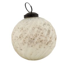 White Wave Cut Christmas Hanging