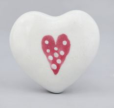 Dark Pink Heart Knob