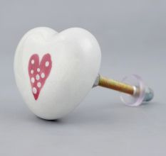 Dark Pink Heart Knob