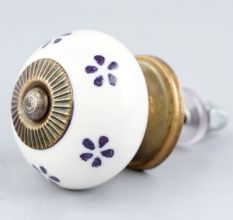 Purple Flower Knob