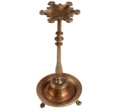 Brass Star Nilavillaku Oil Lamp From Kerala