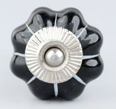 Black White Line Knob