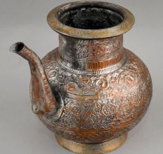 Handcrafted Copper Ganga Jali with Long Spout