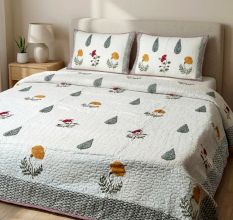 Phool Vatika Quilted Cotton Bedcover Set