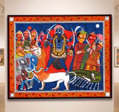 Kali Mata Painting by Sahajan Chitrakar