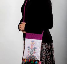 Handmade Suf Embroidery Rectangular Sling Bag