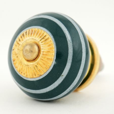 Dark Green Strip Knob