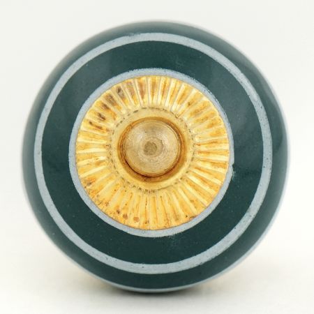 Dark Green Strip Knob