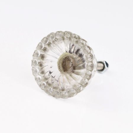 Lotus Cut Glass Drawer Knob