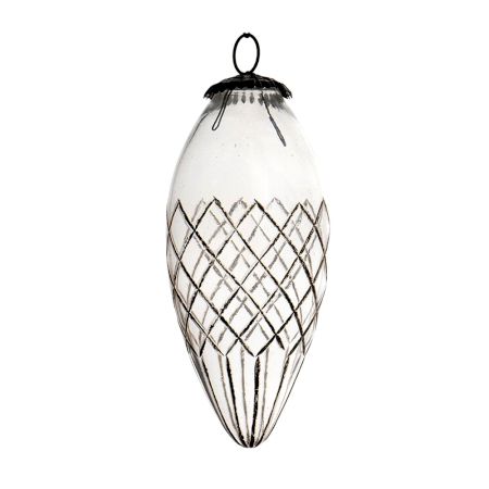 Daikon Clear Golden Box Cut Christmas Hanging