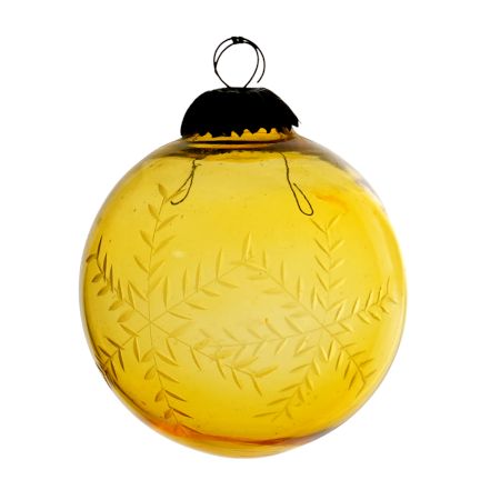 Yellow Round leaf Christmas Hanging Online