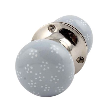 Grey Tiny Flower Mortice Handle 2.25