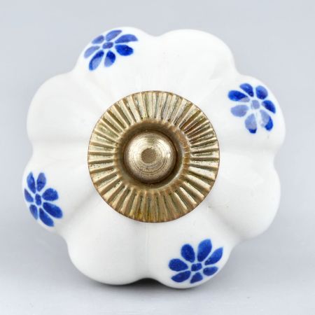Blue Dahalia Medium Knob
