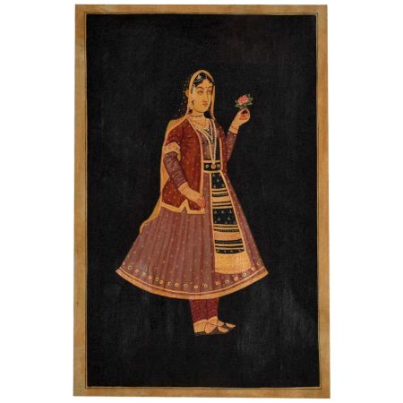 Indian painting of empress Nur Jahan 35 X 23