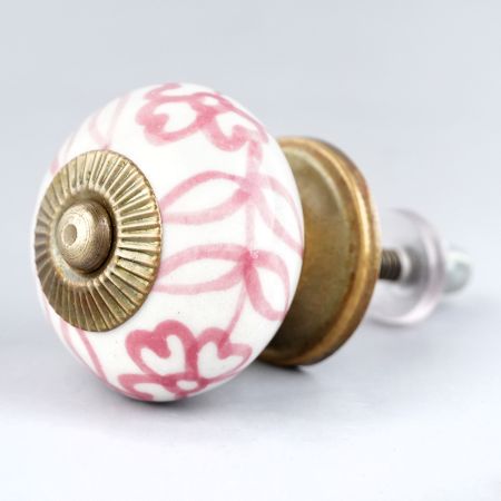Pink Leaf Knob