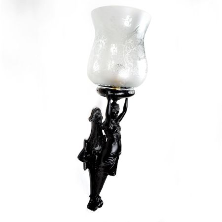 French Art Nouveau Lady Lamp