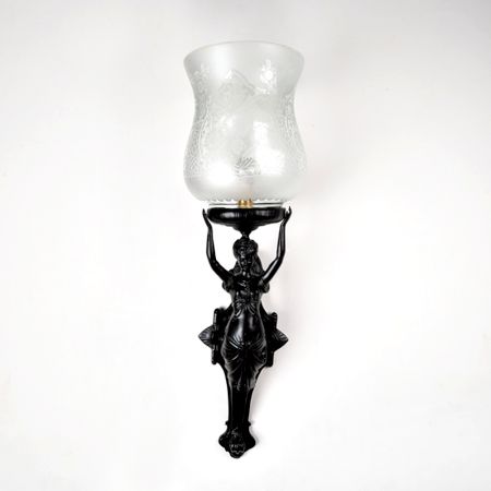 French Art Nouveau Lady Lamp