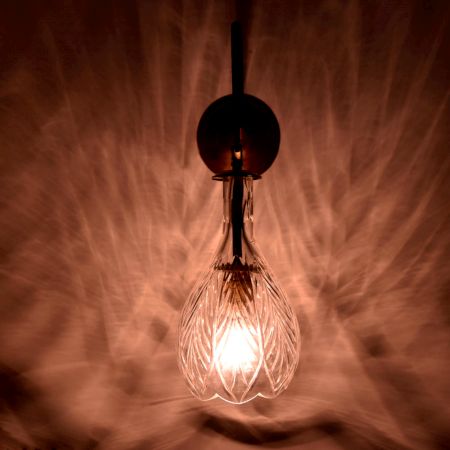 Bell Clear Glass Wall Lamp