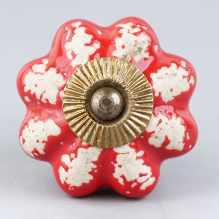 Red Etched Melon Knob