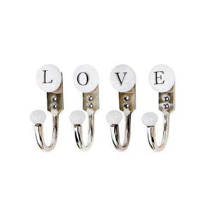 LOVE White & Black Alphabet Hooks (Combo Pack)