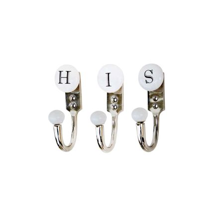 HIS White & Black Alphabet Hooks (Combo Pack)