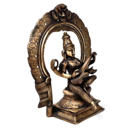 Goddess Saraswati Playing Veena